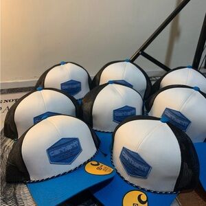 Carhartt Kids' Black and White Cap with Blue Accents